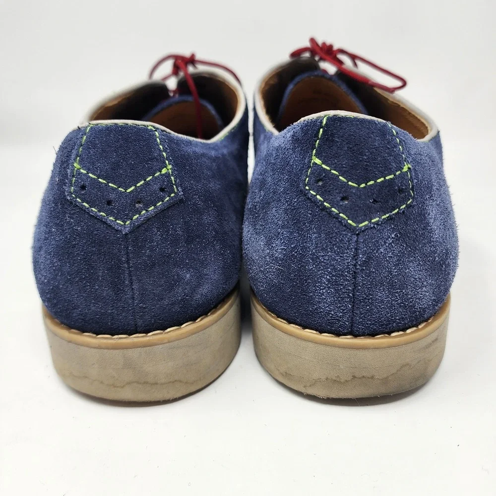 Johnston & Murphy Ellington Oxfords Shoes Men's 11.5M Blue Suede